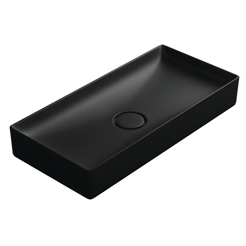 Vision 29.5'' L Bathroom Sink, Matte Black