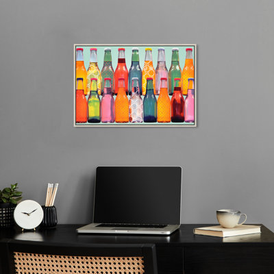Soda Pops Retro Drinks Bar Cart Print Wall Art by Notoriart