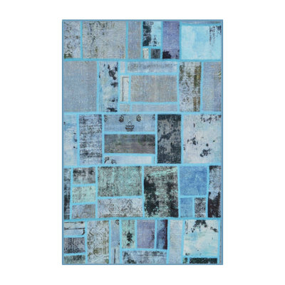 Tapis décoratif multicolore à motif abstrait