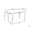 CAVELL Oval Metal Base Dining Table