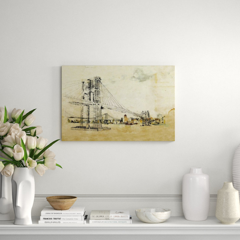 Building Blocks Print by Danielle Navarro, Knife Gel, 36" H x 54" W x 1.5" D