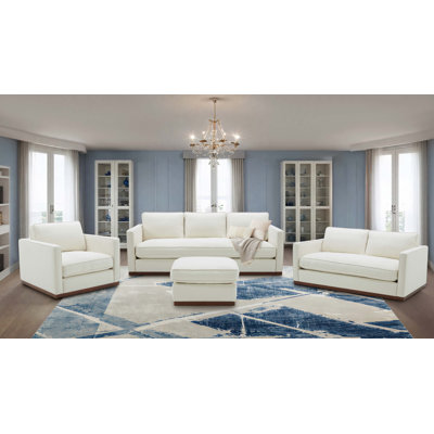 Bobbi 4 Piece Upholstered Living Room Set