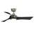 Wrap Custom 44 inch Indoor/Outdoor Ceiling Fan with LED CCT Select Light Kit - Brushed Nickel with Black blades-106877207-106877213