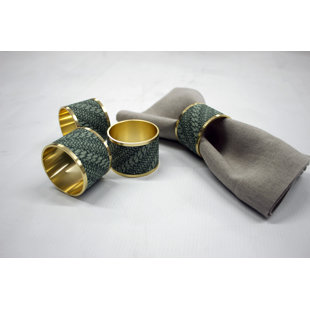 Brass Napkin Holder (Set of 4)