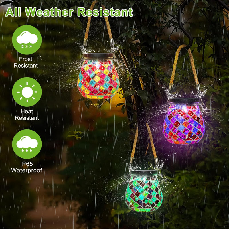 Lizette Solar Powered Outdoor Lantern