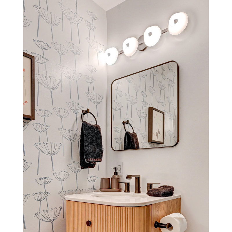 Éclairage pour meuble-lavabo à DEL Holt Steel, Noir