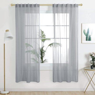 Sheer Curtain Panel Pair