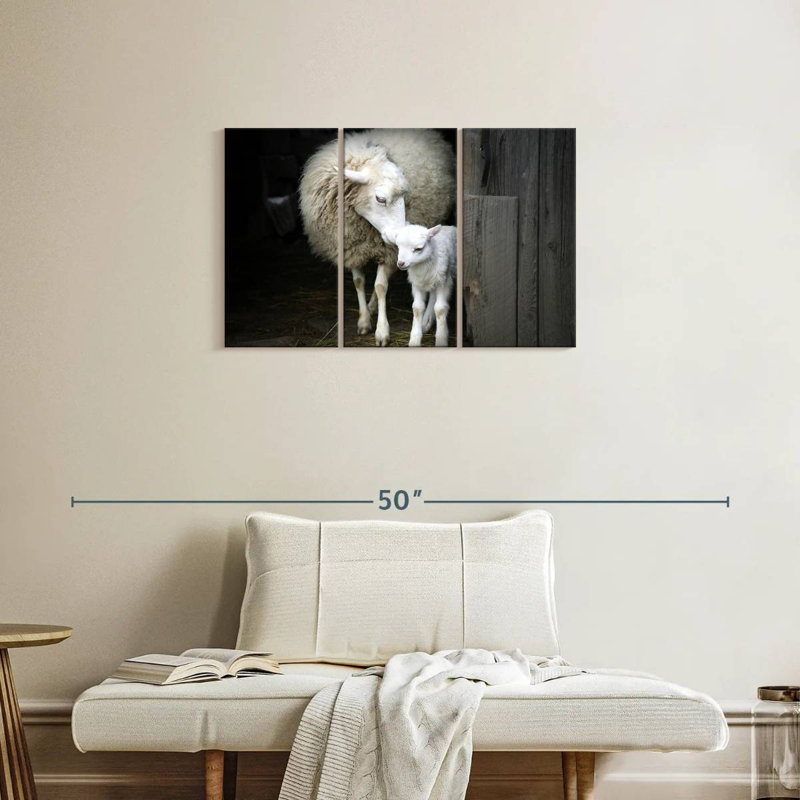 Brampt Maternal Sheep, 20" H x 33" W