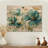 Teal Green Growth On Wood Print-1778795720