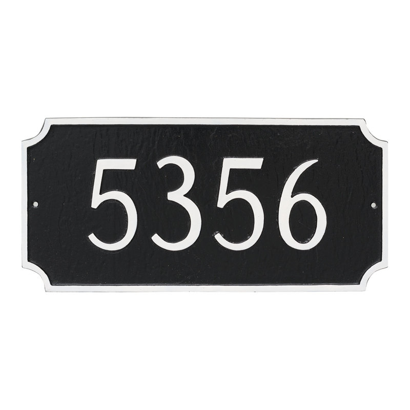 Plaque d'adresse murale 1 ligne Aquilla, Oui