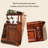 59.06"American-style brown solid wood storage side cabinet