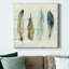 Shiplap Feathers II - impression sur toile tendue-149551057