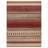 Lux Fuego Red Jacquard Woven Tapesty Polypropylene Indoor/ Outdoor All Weather Area Rug