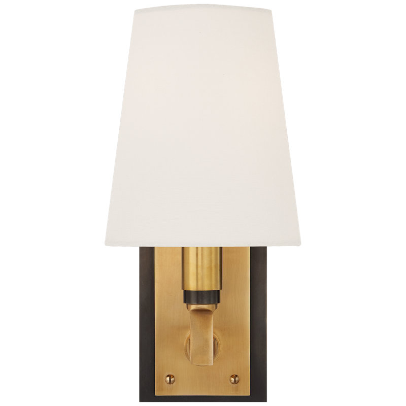 Thomas O'Brien Watson Small Sconce, Bronze/Antique Brass