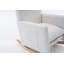 Chaise berçante confortable en peluche avec repose-pieds réglable-1462023811
