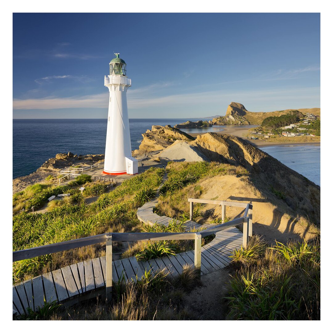 Strukturierte Tapete Castle Point Lighthouse, New Zealand 1,92 m x 192 cm