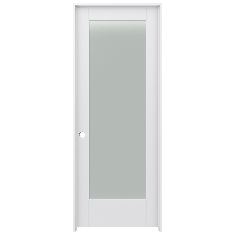 Porte intérieure pré-montée en verre givré MODA 1-Lite, 32 po x 80 po, Gauche
