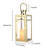 12'' High Metal Decorative Candle Lantern With Tempered Glass-1842639061