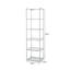 Adrio Book Shelf for Study Room Furniture, Metal Ladder with Chrome Finish-1969907013