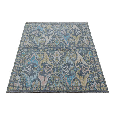 Tapis rectangulaire intérieur / extérieur en laine 10 pi x 14 pi Rectangle