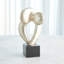 Sculpture Align - feuille d'argent