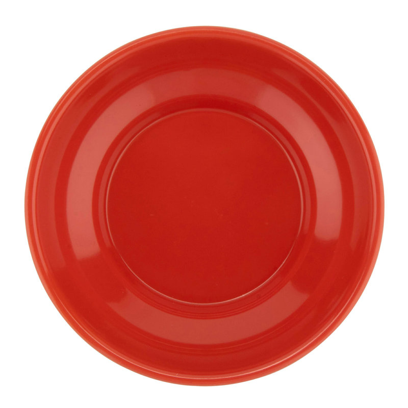 Plat à ramequin en mélamine robuste salsa / Queso, 5 onces, ivoire (lot de 12), Orange Rio