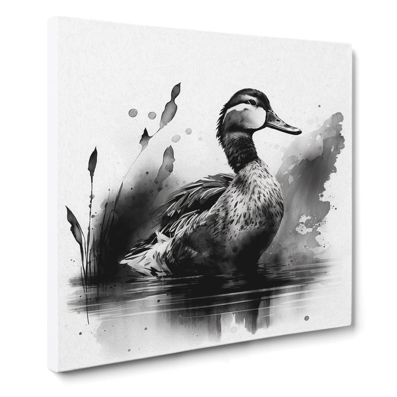 Duck Ink Wash - Wrapped Canvas