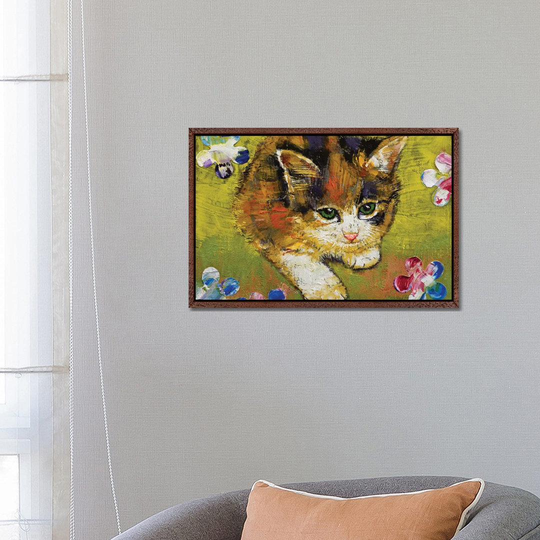 Calico Kitten von Michael Creese - Galerie-verpackte Leinwand Giclée auf Leinwand