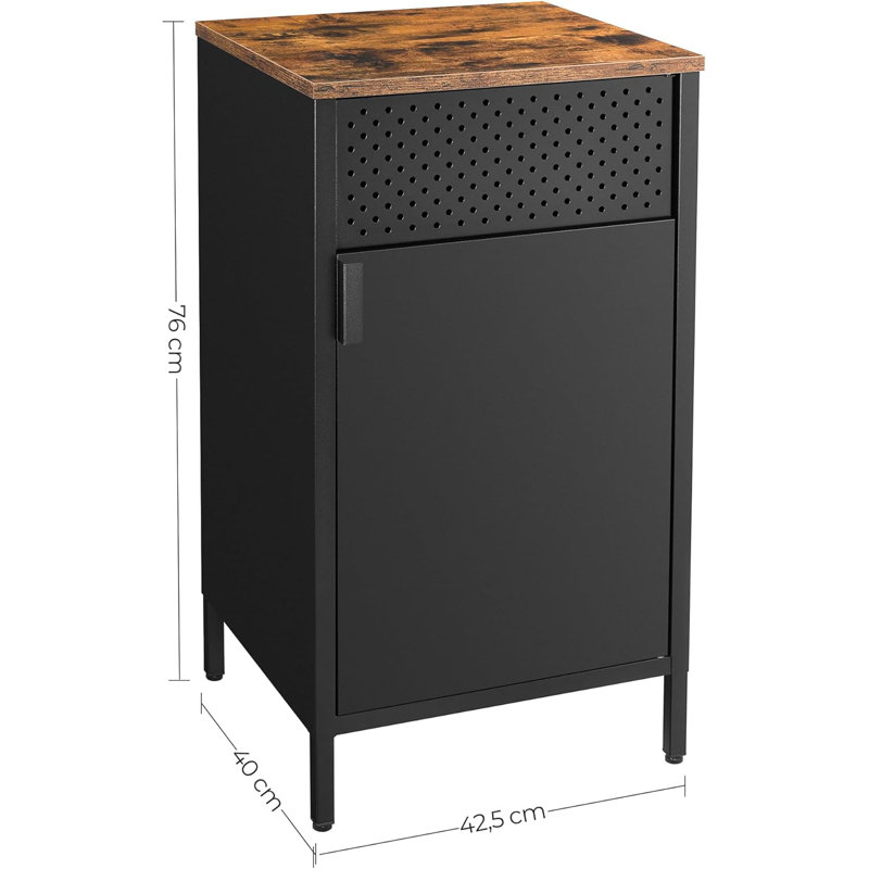 Alverto Metal Rectangle Buffet Table Accent Chest