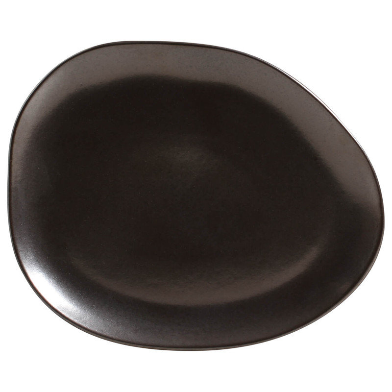 Assiette plate en grès de 12,2 po Metallica Commercial