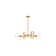 Alexandro 4 - Light Fabric Dimmable Sputnik Modern Linear Chandelier
