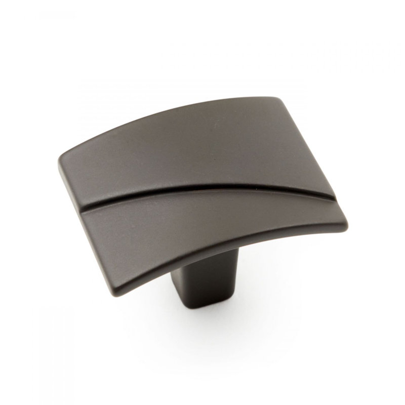 CK Series Brass Rectangle Knob, Oil Rubbed Bronze