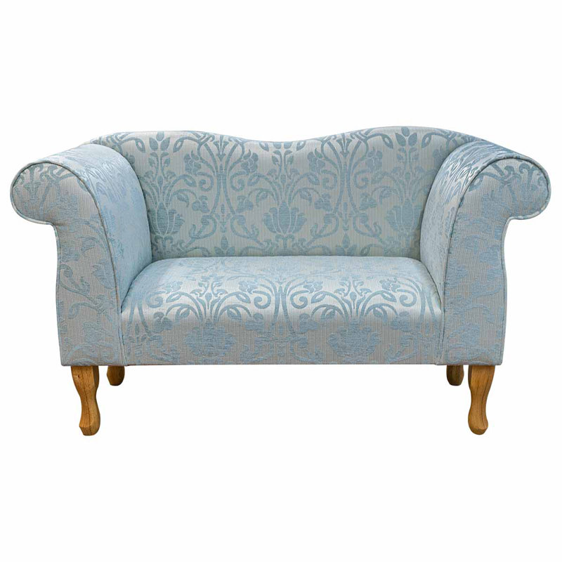 Blue Medallion Chaise Sofa