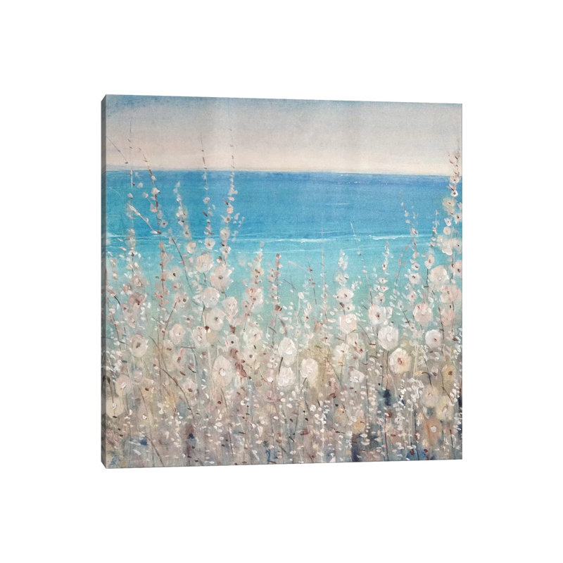 Flowers By The Sea II by Tim OToole - Wrapped Canvas Painting, 66.04 cm H x 66.04 cm W x 1.91 cm D