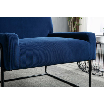 Fauteuil moderne incliné avec structure en métal