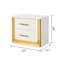 Table de chevet contemporaine en bois blanc