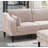 Beautiful 5Pcs Modular Sectional Set 2X One Arm Chairs 2X Armless Chair 1X Ottoman Living Room Furniture Blush Pink Morgan Fabric-1489850327