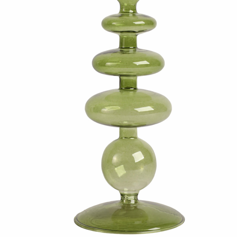 Candlestick Candle Holder, Green