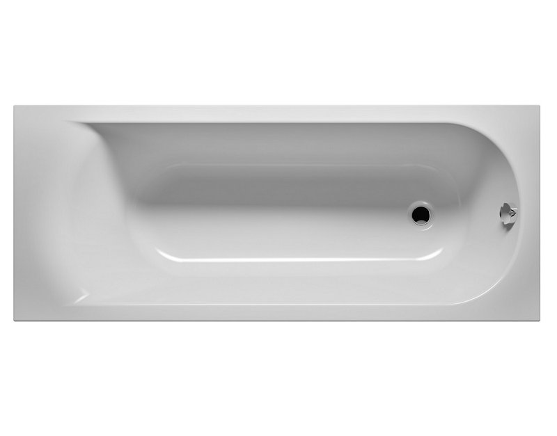 x 800mm Soaking Acrylic Bathtub, 80cm H x 160cm L x 80cm D