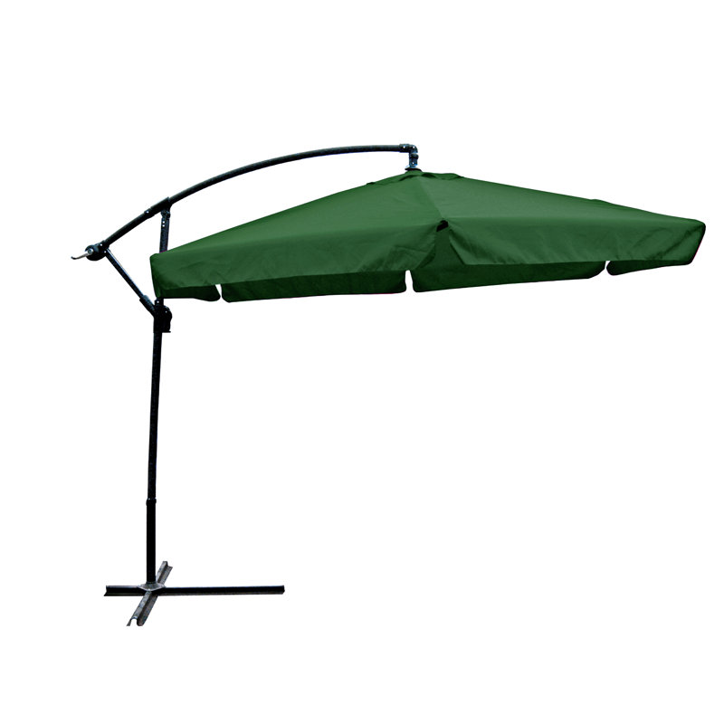 280cm Tilt Cantilever Parasol, Green