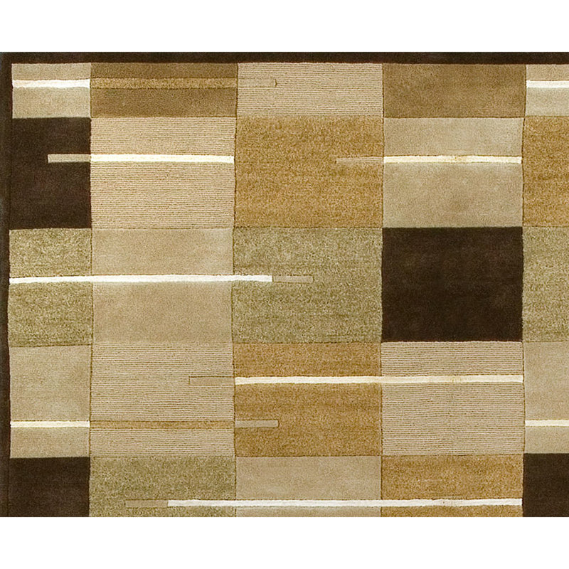 Himalayan Geometric Area Rug in Beige