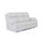 Blanche White Reclining Sofa With LED Lights