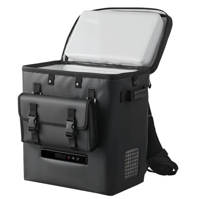 Réfrigérateur 12 volts, réfrigérateur de voiture 13,7 pte / 13 L, compresseur de congélateur électrique portatif, 12 V / 24 V DC, 21 ℉ à 50 ℉ / -6 ℃ à 10 ℃, pour camion, van, VUS, bateau, voyage, camping, route, voyages