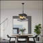 Lustre suspendu industriel 4 lumières, cage moderne en métal, luminaire suspendu réglable pour la salle à manger, la cuisine et le salon (sans ampoules)-422525251-422525252