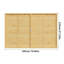 120cm H x 180cm W Wood Border Fencing