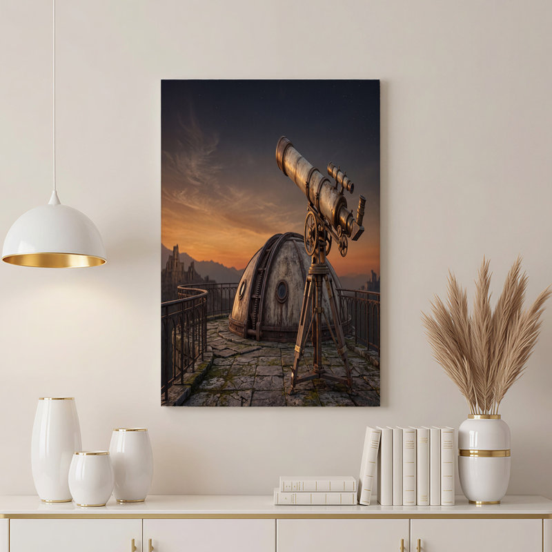 Art mural sur toile Steampunk, 12"H x 18"W