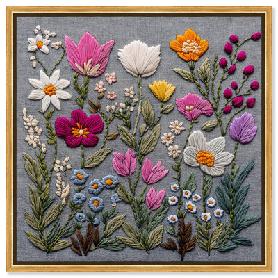 Fabric Flora Canvas Floral Prints by Art Remedy
