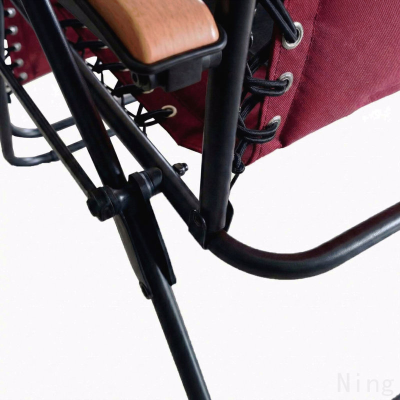 Très grand fauteuil rembourré zéro gravité, fauteuil inclinable pliable pour le patio, siège anti-gravité de 30 po de large avec porte-gobelet, support 400 lb