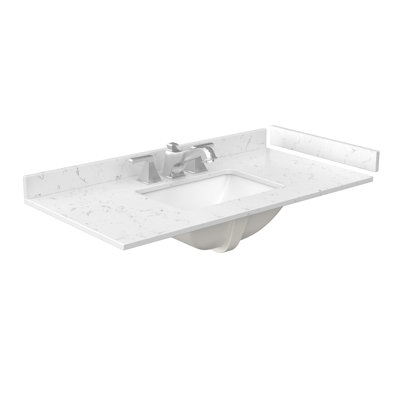 Miranda 42" Freestanding Single Bathroom Vanity with Cultured Marble Top
