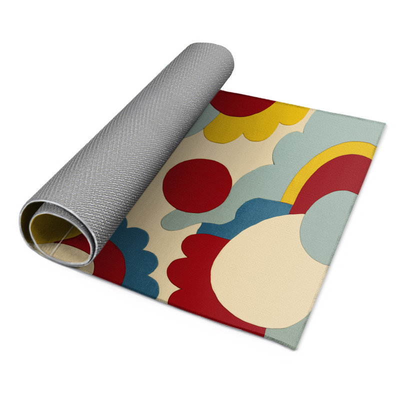 Tapis intérieur et extérieur Bubble Zest, Rectangle 1 pi 6 po x 2 pi 6 po